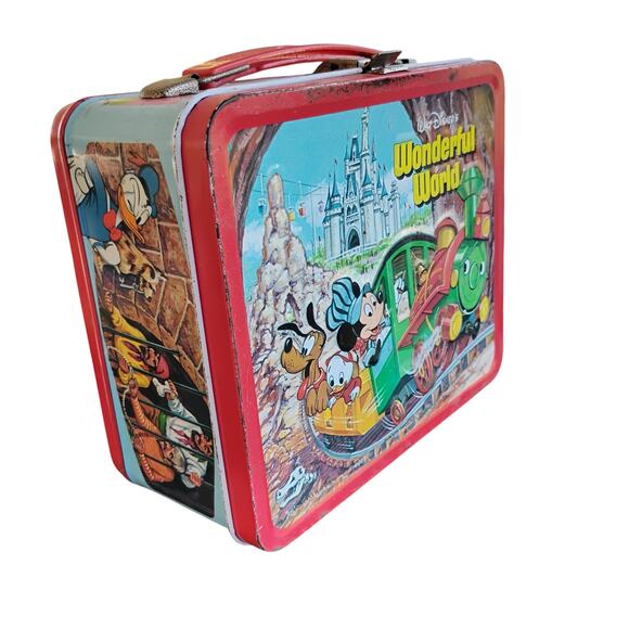 🎢 Walt Disney Metal Lunchbox | Aladdin | Double-Sided | Lunchbox ONLY - Picture 9 of 16